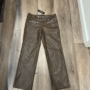 Motel rocks brown leather pants
